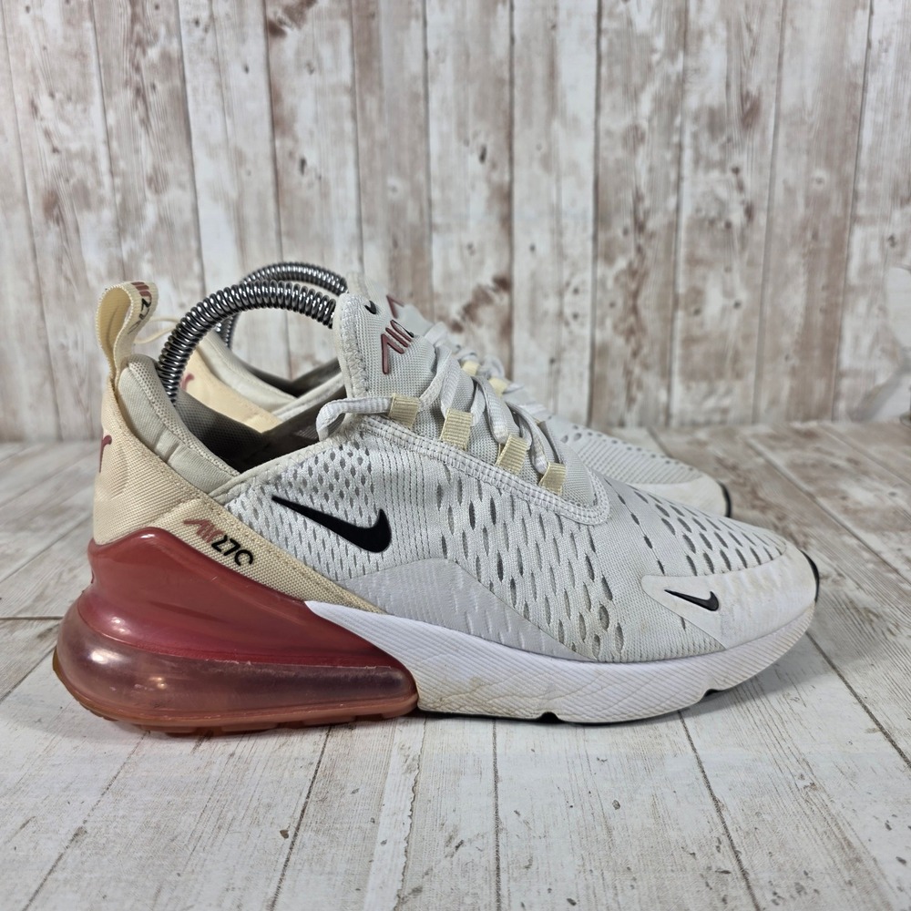 Nike Air Max 270 Womens White Rose Gold Sail AH6789-123 Size 7.5